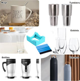 Darrahopens Tools > Other Tools > Caulking Tools Silicone Tumbler Cradle with Built-In Slot, Craft Cup Holder and Felt-Edge Squeegee for Applying Vinyl Decals to Cups and Bottles, Cyan In Australia - Darrahopens
