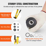Darrahopens Tools > Other Tools > Caulking Tools VEVOR 10 Ton Hydraulic Knockout Punch Kit, 1/2" to 2" Conduit Hole Cutter Set, KO Tool Kits with Puncher 6 Piece, Metal Sheet Driver Tools, For Aluminum, Brass, Stainless Steel, Fiberglass and Plastic