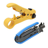 Darrahopens Tools > Other Tools > Cutters 2pcs Coaxial Cable Crimper and Wire Stripper Tool Kit for RG6 RG59 RG11 F Type
