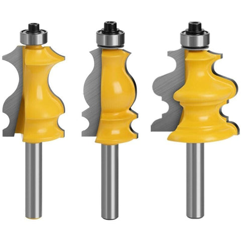 Darrahopens Tools > Other Tools > Cutters 3 pcs 8Mm ROuter Bits, ROuter Bits, Woodworking Tools, Engraving Machines, Cutting Machine Tools, For Cutting Wood (8Mm)