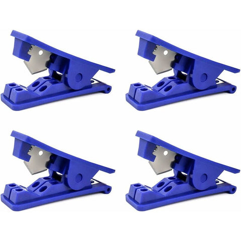Darrahopens Tools > Other Tools > Cutters 4 pcs Pipe Cutter, Economical Plastic Rubber Tube Cutter For Silicone Pvc Pu Nylon Tubing, Up To 12Mm Od, Blue