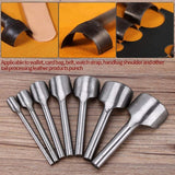 Darrahopens Tools > Other Tools > Cutters 7 pcs Half ROund Diy Leather Craft Tools Arc Shape Belt End Cutter Leather Strap Semicircle Punch Tools (10-40Mm)