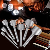 Darrahopens Tools > Other Tools > Cutters 7 pcs Half ROund Diy Leather Craft Tools Arc Shape Belt End Cutter Leather Strap Semicircle Punch Tools (10-40Mm)