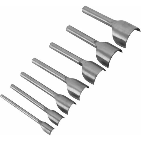 Darrahopens Tools > Other Tools > Cutters 7 pcs Half ROund Diy Leather Craft Tools Arc Shape Belt End Cutter Leather Strap Semicircle Punch Tools (10-40Mm)