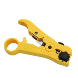 Darrahopens Tools > Other Tools > Cutters All-In-One Stripping Tool Universal Cable Wire Stripper, Coaxial Cable andWire Cutting Tool Multifunction Coax Stripper for Flat or Round Yellow