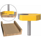 Darrahopens Tools > Other Tools > Cutters Edge Router, 8mm, 8x57mm Bottom Cleaning, T-Slot, Yellow Blade, Compatible with DE