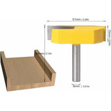 Darrahopens Tools > Other Tools > Cutters Edge Router, 8mm, 8x57mm Bottom Cleaning, T-Slot, Yellow Blade, Compatible with DE