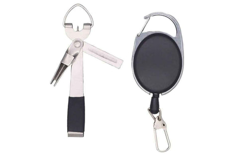 Darrahopens Tools > Other Tools > Cutters Fishing Knot Tying Tool Fast Line Clippers Tie Tippet Cutter Nipper - Silver and Black