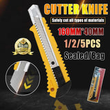 Darrahopens Tools > Other Tools > Cutters Heavy Duty Box Cutter Pack Snap Off Retractable Blade Long Last Hand Craft Tool - Sealed 1PC