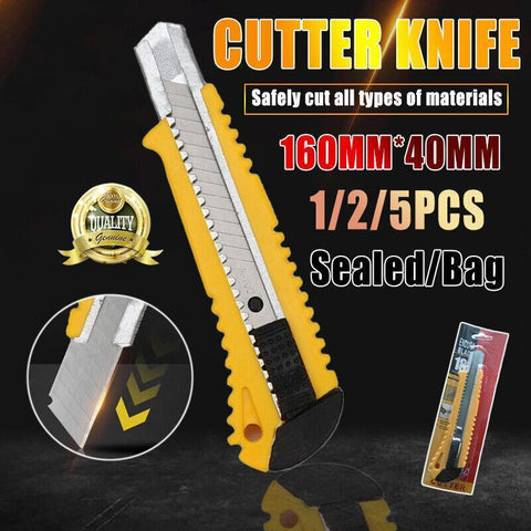 Darrahopens Tools > Other Tools > Cutters Heavy Duty Box Cutter Pack Snap Off Retractable Blade Long Last Hand Craft Tool - Sealed 1PC