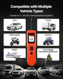 Darrahopens Tools > Other Tools > Cutters VEVOR Automotive Circuit Tester, 8 - 35 DCV Power Circuit Probe Tester with TFT Color Display and Lighting, Automotive Power Tester Probe with 13 ft / 4 m Cable, ABS Shell Electrical Detector Finder