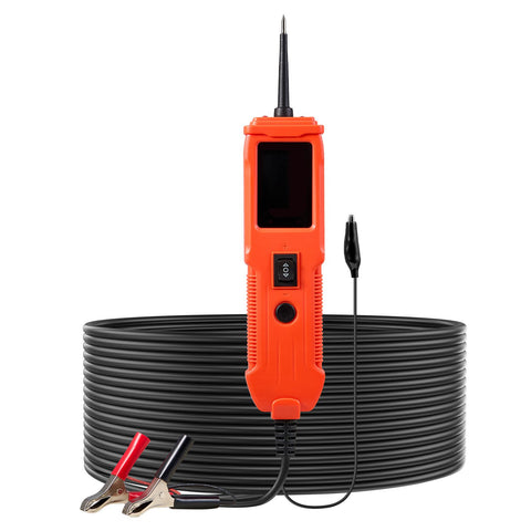 Darrahopens Tools > Other Tools > Cutters VEVOR Automotive Circuit Tester, 8 - 35 DCV Power Circuit Probe Tester with TFT Color Display and Lighting, Automotive Power Tester Probe with 13 ft / 4 m Cable, ABS Shell Electrical Detector Finder