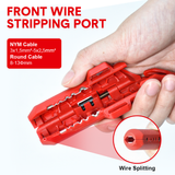 Darrahopens Tools > Other Tools > Cutters Wire Stripper Ergonomic Curved Handle Cable Stripping Splitting Cut Tool Wide Stripping Ranges Hand Tool with 6 Size Planer Holes for Electrical