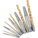 10 Pack Left Hand Screw Extractor and Drill Bit Set, Cobalt Countersink for Drill