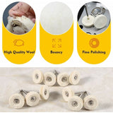 Darrahopens Tools > Other Tools > Drill & Screwdriver Accessories 10 pcs Polishing Wheel 25Mm Wool Felt Buffing Wheels Drill Grinder Wheels Brushes ROtary Tool With Handle