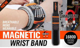 Darrahopens Tools > Other Tools > Drill & Screwdriver Accessories 2 Pack Magnetic Wristbands, Tool Holder Strap for Screws, Bolts and Nails