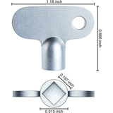 Darrahopens Tools > Other Tools > Drill & Screwdriver Accessories 2 pcs Radiator Key Solid Radiator Bleeder Key Square Opening Radiator Key Easy Grip Hardware Clock For Valve Screw Size