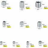 Darrahopens Tools > Other Tools > Drill & Screwdriver Accessories 200 pcs Stainless Steel Grub Screws, M3 M4 M5 M6 M8 Machine Screws, Assortment Kit Fasteners Grub Screws