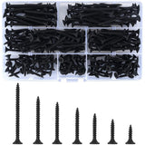 Darrahopens Tools > Other Tools > Drill & Screwdriver Accessories 220 pcs Self Tapping Wood Screws, Black Cross Flat Head Self Drilling Screw, Metal Screws For Drywall Furniture - M3.5