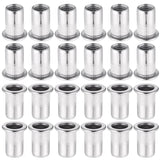 Darrahopens Tools > Other Tools > Drill & Screwdriver Accessories 304 Stainless Steel Rivet Nut M8 60pcs Flat Head Blind Nut Threaded Insert