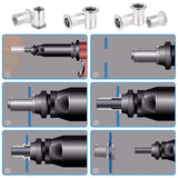Darrahopens Tools > Other Tools > Drill & Screwdriver Accessories 304 Stainless Steel Rivet Nut M8 60pcs Flat Head Blind Nut Threaded Insert