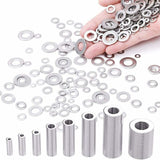 Darrahopens Tools > Other Tools > Drill & Screwdriver Accessories 360 pcs Stainless Steel Flat Washers Assortment Kit, M2.5 M3 M4 M5 M6 M8 M10 M12 Metal Washers For Screw Sealing Gasket