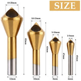 Darrahopens Tools > Other Tools > Drill & Screwdriver Accessories 4 pcs Deburring Countersink Bit 90°Hss Titanium Coated Countersink Drill Bit Metal Chamfering Screw Tool Suitable For