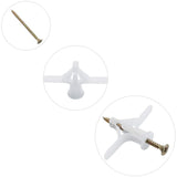 Darrahopens Tools > Other Tools > Drill & Screwdriver Accessories 50 pcs Plasterboard Anchors Sets Plastic Expansion Pipe Aircraft Self Drilling Expansion Tube Anchors Used For Most
