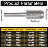 Darrahopens Tools > Other Tools > Drill & Screwdriver Accessories 6 pcs Double Cut Tungsten ROtary Burr Set 6Mm Shank Tungsten Files Filing/Engraving/Grinding Bits For ROtary Tools