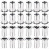 Darrahopens Tools > Other Tools > Drill & Screwdriver Accessories 60pcs 304 Stainless Steel Rivet Nut M8 Flat Head Blind Nut Threaded Rivet Nut Rivet Nut for Threaded Insert Plys