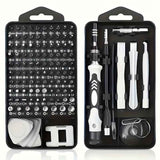 Darrahopens Tools > Other Tools > Drill & Screwdriver Accessories Black precision screwdriver set, drill bit set, DIY tools, professional tools, high-quality tools, electronics repair kit, compact tool set, durable screwdriver bits