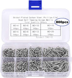 Darrahopens Tools > Other Tools > Drill & Screwdriver Accessories M2 Self Tapping Screws Assortment 800pcs, Phillips Flat Head Countersunk Wood Screws for DIY Projects, M2 4mm 5mm 6mm 8mm 10mm 12mm 16mm 20mm