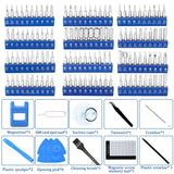 Darrahopens Tools > Other Tools > Drill & Screwdriver Accessories Professional 140-in-1 Precision Screwdriver Repair Tool Kit in Portable Oxford Bag(blue)