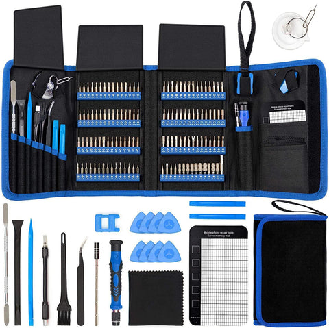 Darrahopens Tools > Other Tools > Drill & Screwdriver Accessories Professional 142-in-1 Precision Screwdriver Repair Tool Kit in Portable Oxford Bag(blue)