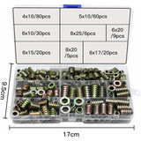 Darrahopens Tools > Other Tools > Drill & Screwdriver Accessories Zinc Alloy Threaded Insert Nuts Kit 230 Pieces Hexagonal M4 M5 M6 M8 External Thread Compatible with Nut Tool Kits