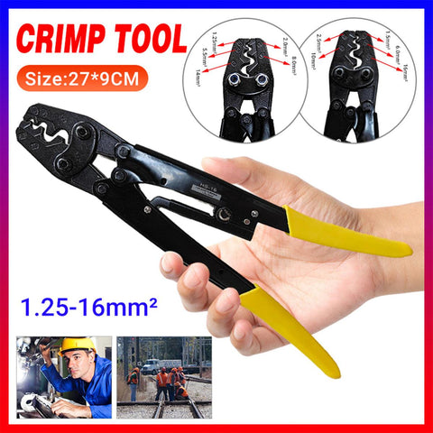 Darrahopens Tools > Other Tools > Hand Tools 1.25-16mm2 Wire Crimper Cable Plier Terminal Anderson Plug Lug Crimping Tool