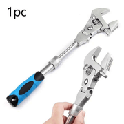 Darrahopens Tools > Other Tools > Hand Tools 10-inch Telescoping Ratcheting Adjustable Wrench, 180-Degree Swivel Multi-Function Pipe Tool, Hardware & Emergency Repair Tool