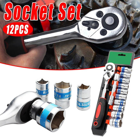 Darrahopens Tools > Other Tools > Hand Tools 12PCS Household Wrench Portable Functional Adjustable Spanner Tool Kit