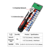 Darrahopens Tools > Other Tools > Hand Tools 12PCS Household Wrench Portable Functional Adjustable Spanner Tool Kit