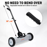 Darrahopens Tools > Other Tools > Hand Tools 18Inch Magnetic Pick Up Sweeper With Wheels 45LBS Lawn Sweeper Roofing Tools