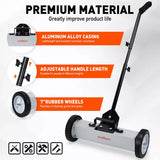 Darrahopens Tools > Other Tools > Hand Tools 18Inch Magnetic Pick Up Sweeper With Wheels 45LBS Lawn Sweeper Roofing Tools