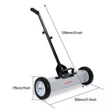 Darrahopens Tools > Other Tools > Hand Tools 18Inch Magnetic Pick Up Sweeper With Wheels 45LBS Lawn Sweeper Roofing Tools
