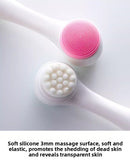 Darrahopens Tools > Other Tools > Hand Tools 2-in-1 Dual Sided Facial Cleansing Brush Soft Microfiber & Silicone Scrubber Manual Face Washer Exfoliator Tool Blue for Deep Pore Cleaning