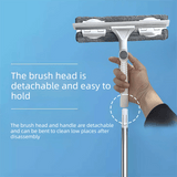 Darrahopens Tools > Other Tools > Hand Tools 2 PCS Professional 2-in-1 Window Squeegee with 137cm Extension Pole - 360 Degree Rotatable High-Rise Window Cleaner with Microfiber Scrubber and Streak-Free Silicone Blade