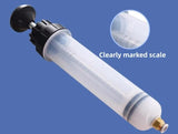 Darrahopens Tools > Other Tools > Hand Tools 200ml Fluid Extractor & Transfer Pump - Manual Oil Syringe with Extension Tubes for Automotive Brake, Gear & Power Steering Fluids - Heavy Duty Suction Tool