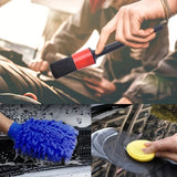 Darrahopens Tools > Other Tools > Hand Tools 26-piece full function car detailing kit with drill brush and wheel cleaner - Heavy-duty manual and drill-powered cleaning set, color-coded brushes for paint restoration, glass, metal, plastic surfaces - Car washing, polishing, protection - Suitable for h