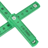 Darrahopens Tools > Other Tools > Hand Tools 2Pcs ABS Folding Ruler Portable 0.5m Foldable Ruler with Key Ring for Carpentry Laying TilesGreen In Australia - Darrahopens