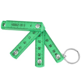 Darrahopens Tools > Other Tools > Hand Tools 2Pcs ABS Folding Ruler Portable 0.5m Foldable Ruler with Key Ring for Carpentry Laying TilesGreen In Australia - Darrahopens