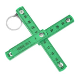 Darrahopens Tools > Other Tools > Hand Tools 2Pcs ABS Folding Ruler Portable 0.5m Foldable Ruler with Key Ring for Carpentry Laying TilesGreen In Australia - Darrahopens