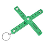 Darrahopens Tools > Other Tools > Hand Tools 2Pcs ABS Folding Ruler Portable 0.5m Foldable Ruler with Key Ring for Carpentry Laying TilesGreen In Australia - Darrahopens